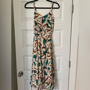 Multicolor Abstract Print Women's Dress